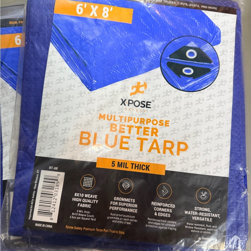 Blue Tarp - Multipurpose 6x8
